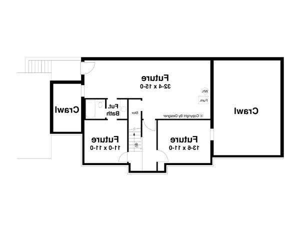 Lower Level image of Garrison House Plan